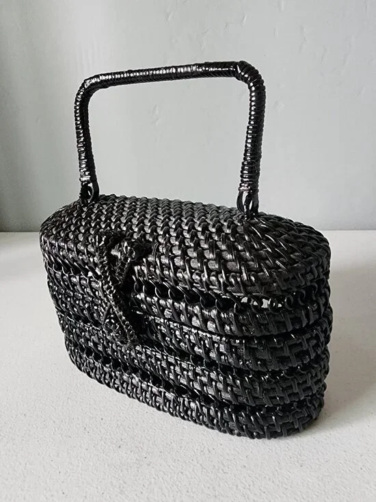 Cult Gaia Small Rattan Bag "LIKE NEW" - Picture 2 of 16